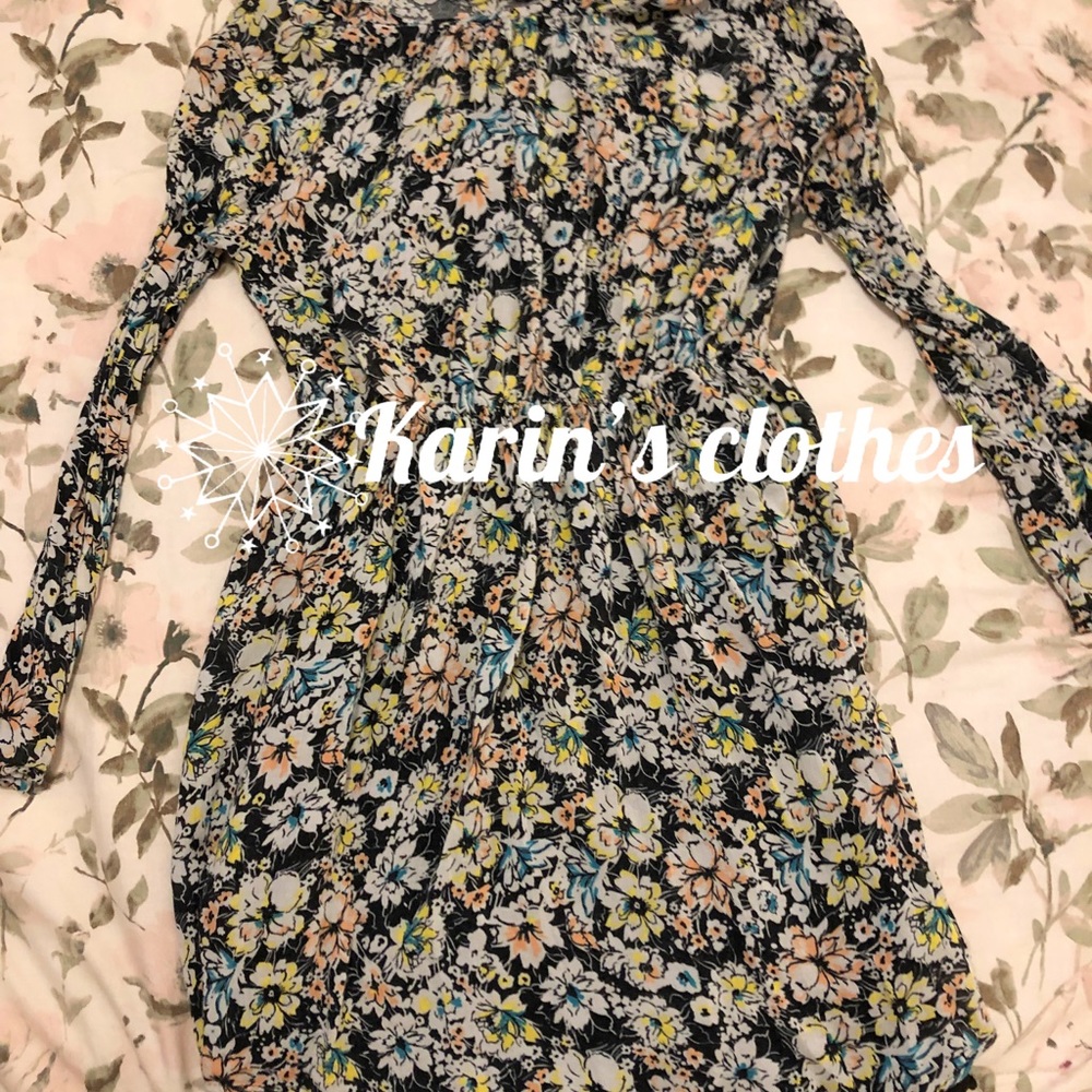 Girls flowery floral dress